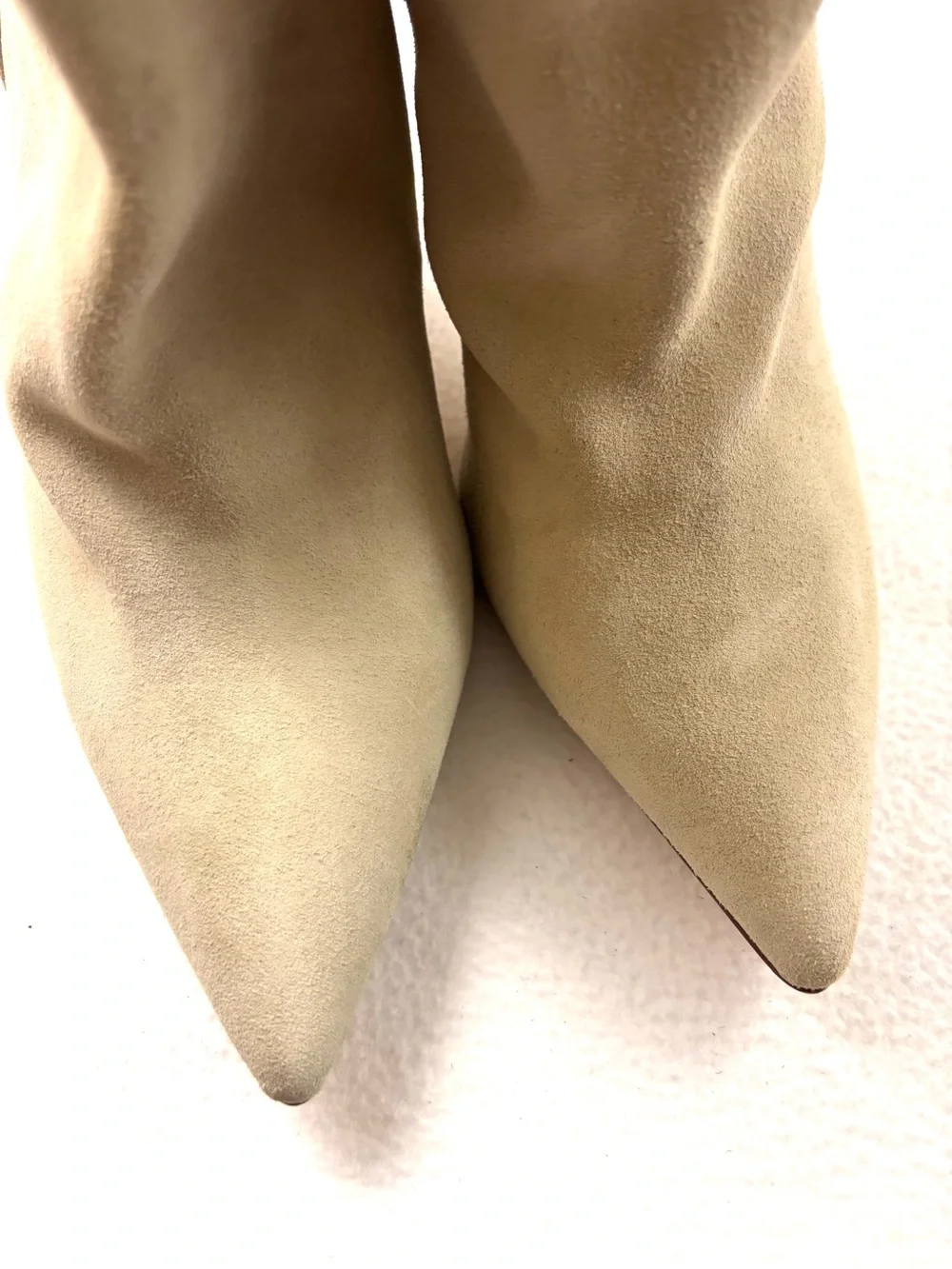 Steve Madden Bellamie Size 10M Tan Suede Knee High Stiletto Tall Slouch Boot